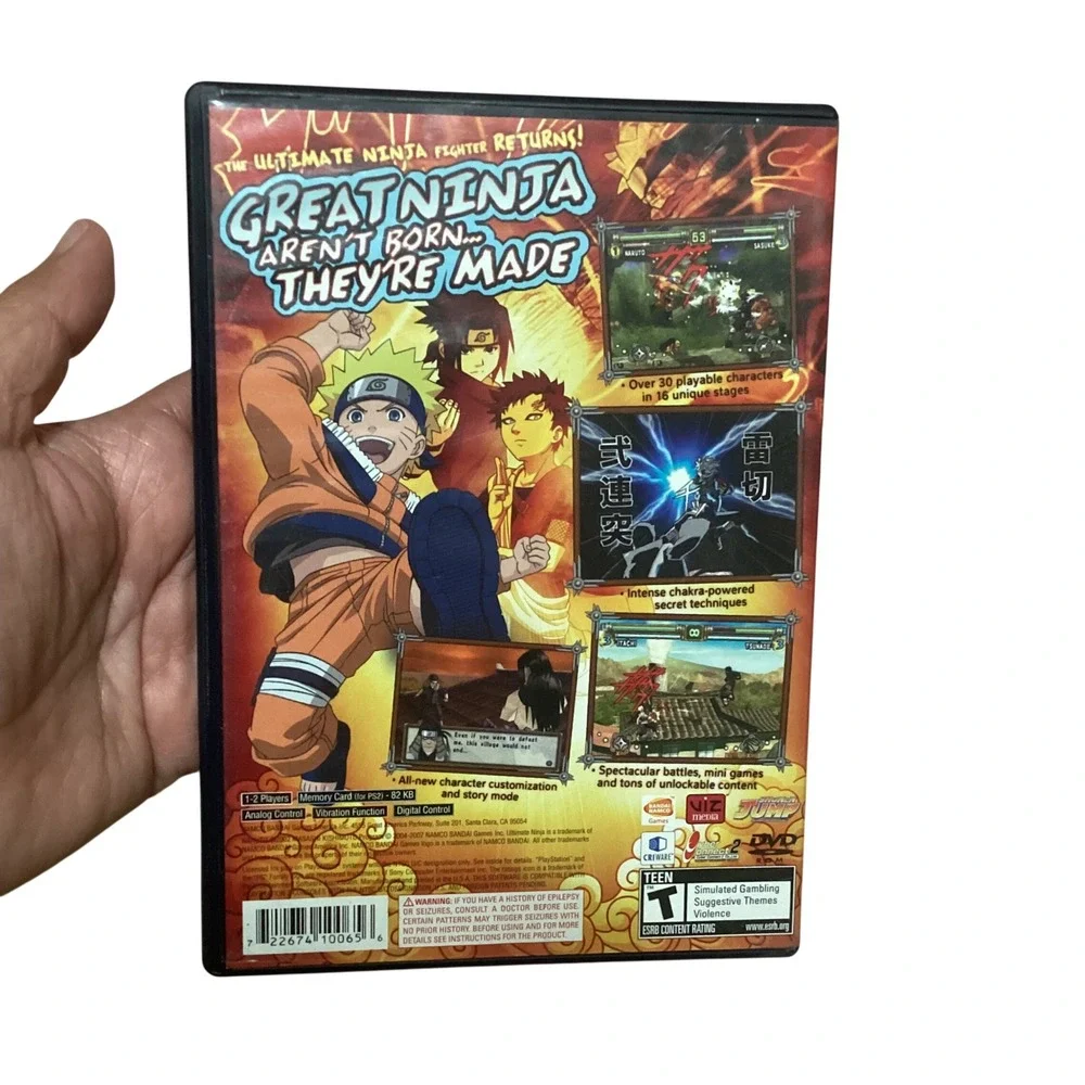 Naruto Ultimate Ninja 2 PS2 PlayStation 2 Game CIB Bandai Namco SLUS-21575